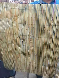 1.5m X 4m Split Natural Peeled Reed Screening Fencing Panel Bamboo Fence Roll Garden -Leaf Shop 1 5m x 4m split natural peeled reed screening fencing panel bamboo fence roll garden5243293591090 04c MP