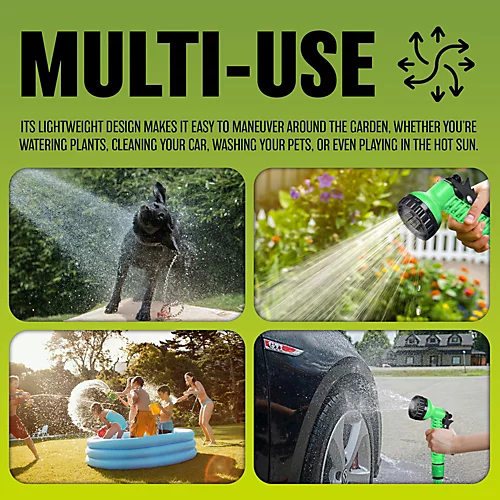 100ft Expandable Flexible Hosepipe Garden Hose Pipe Magic Snake + Gun Watering Outdoor 5 100ft Expandable Flexible Hosepipe Garden Hose Pipe Magic Snake + Gun Watering Outdoor - Image 3