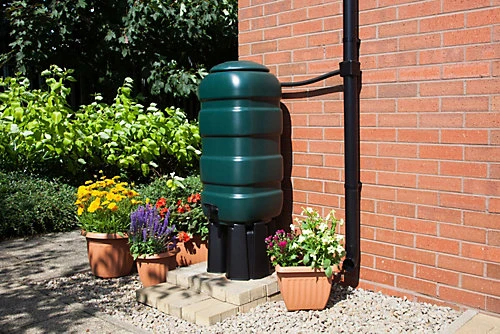 100L Slimline Water Butt Set Space Saving Water Container Stand Tap & Diverter 4 100L Slimline Water Butt Set Space Saving Water Container Stand Tap & Diverter - Image 2