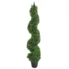 Leaf 120cm (4ft) Tall Artificial Boxwood Tower Tree Topiary Spiral Metal Top 1 Leaf 120cm (4ft) Tall Artificial Boxwood Tower Tree Topiary Spiral Metal Top -Leaf Shop 120cm 4ft tall artificial boxwood tower tree topiary spiral metal top5060532971648 01c MP
