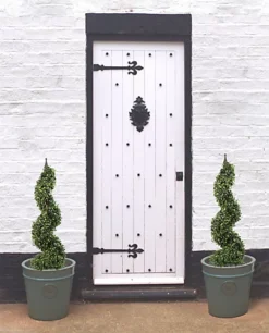 Leaf 120cm (4ft) Tall Artificial Boxwood Tower Tree Topiary Spiral Metal Top -Leaf Shop 120cm 4ft tall artificial boxwood tower tree topiary spiral metal top5060532971648 02c MP