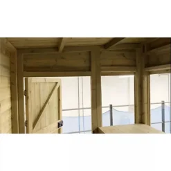 14 X 5 Pressure Treated Wooden T&G Pent Potting Greenhouse + Bench (14' X 5' / 14ft X 5ft) 9 14 X 5 Pressure Treated Wooden T&G Pent Potting Greenhouse + Bench (14' X 5' / 14ft X 5ft) -Leaf Shop 14 x 5 pressure treated wooden t g pent potting greenhouse bench 14 x 5 14ft x 5ft 0792273862132 04c MP