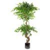Leaf 150cm Twisted Trunk Artificial Japanese Fruticosa Ficus Tree Rainbow Planter -Leaf Shop 150cm twisted trunk artificial japanese fruticosa ficus tree rainbow planter5060532979491 01c MP