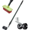 2-in-1 Weed Remover & Brush - Wheel Assisted Outdoor Garden Tool With Telescopic Handle & Interchangeable Head Attachments -Leaf Shop 2 in 1 weed remover brush wheel assisted outdoor garden tool with telescopic handle interchangeable head attachments5053335814250 01c MP