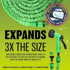 200ft Expandable Flexible Hosepipe Garden Hose Pipe Magic Snake With Gun Watering Outdoor -Leaf Shop 200ft expandable flexible hosepipe garden hose pipe magic snake with gun watering outdoor5056316793582 04c MP