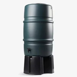 227L Litre Green Extra Large Water Butt & Accessory Kit Includes Rain Trap, Tap, 3 Part Stand & Safety Lid -Leaf Shop 227l litre green extra large water butt accessory kit includes rain trap tap 3 part stand safety lid5056337104732 03c MP