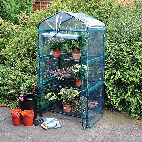 3 Tier Garden Greenhouse With PVC Cover 4 3 Tier Garden Greenhouse With PVC Cover - Image 2