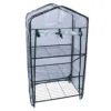 3 Tier Outdoor Mini Green House Growing Storage Room For Plants Steel Frame