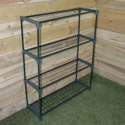 4 Tier Greenhouse Staging / Shelves H: 110cm W: 86cm & D: 30cm