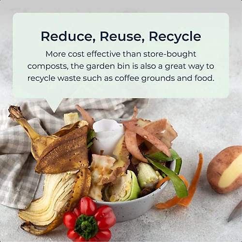 450L Garden Compost Bin Accelerator Outdoor Bins Food Waste Mulch For Gardening 6 450L Garden Compost Bin Accelerator Outdoor Bins Food Waste Mulch For Gardening - Image 4