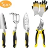 5 Piece Gardening Tools Set Aluminium Garden Kit Trowel Secateurs Fork Weeder -Leaf Shop 5 piece gardening tools set aluminium garden kit trowel secateurs fork weeder0781509907457 01c MP