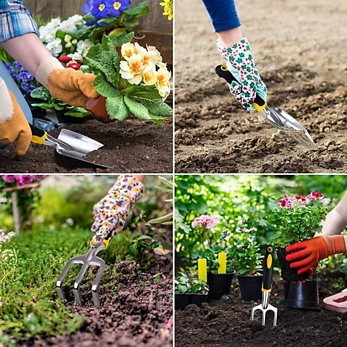 5 Piece Gardening Tools Set Aluminium Garden Kit Trowel Secateurs Fork Weeder 6 5 Piece Gardening Tools Set Aluminium Garden Kit Trowel Secateurs Fork Weeder - Image 4