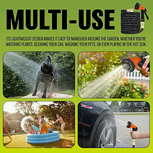 50 Ft Expandable Flexible Hosepipe Garden Hose Pipe Magic Snake And Gun Watering Outdoor 5 50 Ft Expandable Flexible Hosepipe Garden Hose Pipe Magic Snake And Gun Watering Outdoor - Image 3
