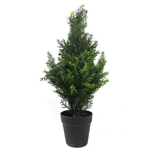 Leaf 60cm Artificial Cedar Cypress Topiary UV Resistant 3 Leaf 60cm Artificial Cedar Cypress Topiary UV Resistant