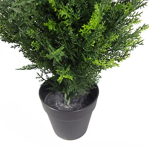 Leaf 60cm Artificial Cedar Cypress Topiary UV Resistant 4 Leaf 60cm Artificial Cedar Cypress Topiary UV Resistant - Image 2