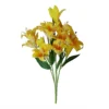 Leaf 60cm Artificial Lily Stem Yellow -Leaf Shop 60cm artificial lily stem yellow5060950401475 01c MP
