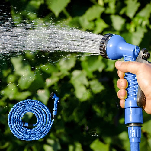 75FT Blue Expandable Magic Garden Heavy Duty Hose Pipe And Spray Gun 3 75FT Blue Expandable Magic Garden Heavy Duty Hose Pipe And Spray Gun