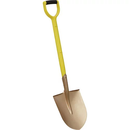 990mm Non-Sparking Round Point Shovel - 240mm X 420mm Head - Hardwood Shaft 5 990mm Non-Sparking Round Point Shovel - 240mm X 420mm Head - Hardwood Shaft - Image 3