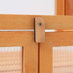 Abaseen Garden Wooden Greenhouse Cold Frame, Transparent Two Sizes Brown With Polycarbonate Semi Transparent Glazing (120x69x49cm) -Leaf Shop abaseen garden wooden greenhouse cold frame transparent two sizes brown with polycarbonate semi transparent glazing 120x69x49cm 5056533586080 04c MP