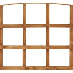 Arched Pine Trellis Panel (W)183cm X (H)57cm -Leaf Shop arched pine trellis panel w 183cm x h 57cm3663602430643 03bq