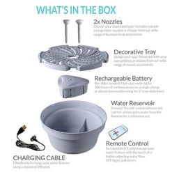 Award-Winning Hydria Rechargeable Battery Fountain Kit - Turn Any Pot Into A Water Feature -Leaf Shop award winning hydria rechargeable battery fountain kit turn any pot into a water feature0191386831842 03c MP