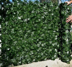 Best Artificial 3m X 0.5m English Ivy Leaf Screening Hedging Roll - UV Protected