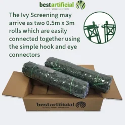 Best Artificial 3m X 1m English Ivy Leaf Screening Hedging Roll - UV Protected -Leaf Shop best artificial 3m x 1m english ivy leaf screening hedging roll uv protected5060256545538 04c MP