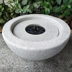 Bowl Stone Solar Water Feature - Light Grey 7 Bowl Stone Solar Water Feature - Light Grey -Leaf Shop bowl stone solar water feature light grey5056035517209 03c MP