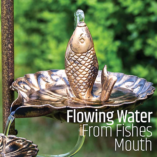 Cascading Water Feature With Lotus Leaves & Barrel 6 Cascading Water Feature With Lotus Leaves & Barrel - Image 4