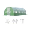 Costway 3MX6M Outdoor Greenhouse Walk-in W/ 10 Roll-up Windows