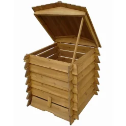 Easigear 328L Wooden Compost Bin In BeeHive Style