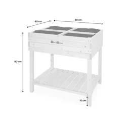 Elevated Wooden Planter Square Garden Bed 80x60x80 - Anemone - Wood -Leaf Shop elevated wooden planter square garden bed 80x60x80 anemone wood3760287181577 06c MP