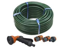 Faithfull 71039.16630.24606 PVC Reinforced Hose 30m Fittings & Spray Gun FAIHOSE30AV