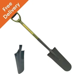 Fencing Spade Grafting Spade Drain Spade For 6 Inch Holes Professional Steel Handle Heavy Duty Fencing Tool (FREE DELIVERY)