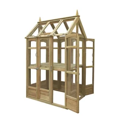 Forest Garden Victorian Walk Around 4x3 Greenhouse With Auto Vent