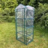 Four Tier Mini Greenhouse With Clear View Cover -Leaf Shop four tier mini greenhouse with clear view cover5055031301768 01c MP