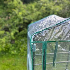 Four Tier Mini Greenhouse With Clear View Cover -Leaf Shop four tier mini greenhouse with clear view cover5055031301768 03c MP