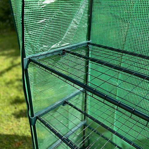 Four Tier Mini Greenhouse With Reinforced Cover 5 Four Tier Mini Greenhouse With Reinforced Cover - Image 3