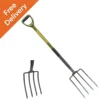 Garden Fork With Solid Forged Carbon Steel Fork Head With Steel Handle Coated In PCV With Re Enforced Shaft (FREE DELIVERY) -Leaf Shop garden fork with solid forged carbon steel fork head with steel handle coated in pcv with re enforced shaft free delivery 5060685653910 01c MP