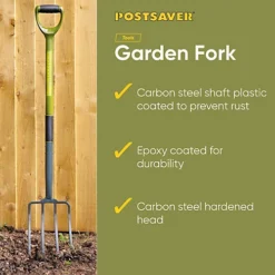 Garden Fork With Solid Forged Carbon Steel Fork Head With Steel Handle Coated In PCV With Re Enforced Shaft (FREE DELIVERY) -Leaf Shop garden fork with solid forged carbon steel fork head with steel handle coated in pcv with re enforced shaft free delivery 5060685653910 02c MP