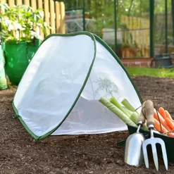 GardenSkill Pop Up Grow Tunnel Cloche Insect Net Protection Cover For Carrots Herbs Flowers 150x60cm H 7 GardenSkill Pop Up Grow Tunnel Cloche Insect Net Protection Cover For Carrots Herbs Flowers 150x60cm H -Leaf Shop gardenskill pop up grow tunnel cloche insect net protection cover for carrots herbs flowers 150x60cm h5060266502262 02c MP