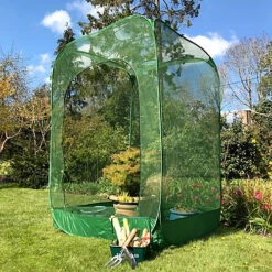 GardenSkill Pop Up Raspberry Fruit Cage Anti Bird Netting Plant Protection Cover 1.25m X 1.85m H -Leaf Shop gardenskill pop up raspberry fruit cage anti bird netting plant protection cover 1 25m x 1 85m h5060266502187 03c MP
