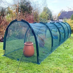 GardenSkill XL Grow Tunnel House Bird Net Insect Mesh Plant Protection Cover 5x1.5m H