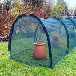 GardenSkill XL Grow Tunnel House Bird Net Insect Mesh Plant Protection Cover 5x1.5m H -Leaf Shop gardenskill xl grow tunnel house bird net insect mesh plant protection cover 5x1 5m h5060266504976 04c MP
