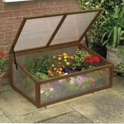 Gardman 08895 Wooden Cold Frame Garden Greenhouse With Polycarbonate Glazing