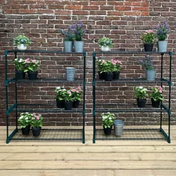 Greenhouse Staging Shelving Racking 4 Tier (Pack Of 3)