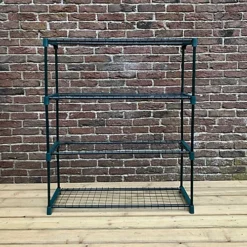 Greenhouse Staging Shelving Racking 4 Tier (Pack Of 4) -Leaf Shop greenhouse staging shelving racking 4 tier pack of 4 5060575100678 03c MP