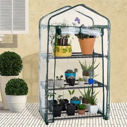 Greenhouse With Easy-Fit Frame And Heavy Duty Cover - 3 Shelf 9 Greenhouse With Easy-Fit Frame And Heavy Duty Cover - 3 Shelf -Leaf Shop greenhouse with easy fit frame and heavy duty cover 3 shelf5053360871334 04c MP