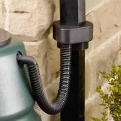 Harcostar 227L Water Butt Set Including Stand Tap And Downpipe Connector - Grey -Leaf Shop harcostar 227l water butt set including stand tap and downpipe connector grey5060030144827 03c MP