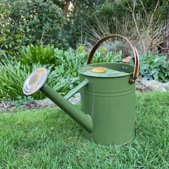 Heritage Tweed Green Metal & Copper Watering Can (3.5 Litre)